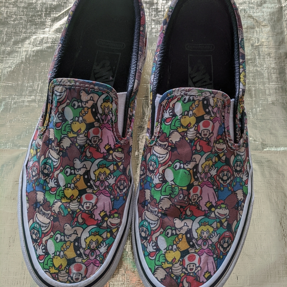 Super Mario Bros Slip-On Vans